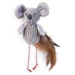 Zoon Nip-it Catnip Cord Mouse & Feathers