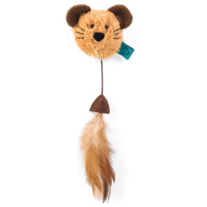 Zoon Nip-it Catnip Mouse Head & Feathers